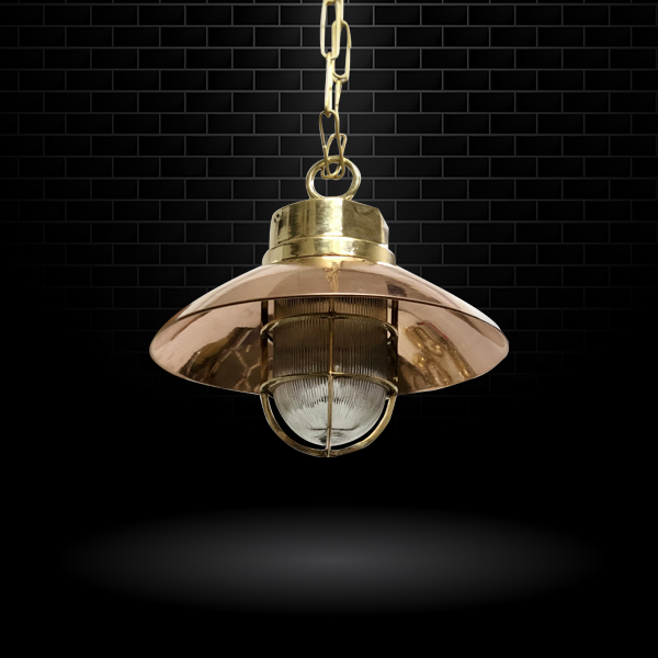Romantic Chandelier Retro Industrial Ceiling Light Copper Shade